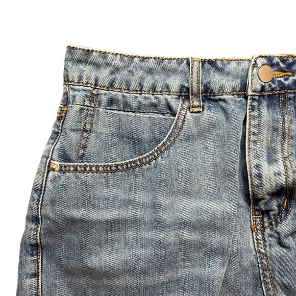 SHEIN High Rise Denim Jean Cut‎ Off Shorts Distressed Womens Size 0XL - Picture 6 of 7